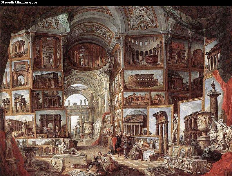 Giovanni Paolo Pannini Picture gallery with views of ancient Rome